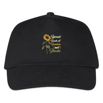 Spread Seeds Of Sunshine Not Shade - Kinder Basecap - Schwarz - Vorne