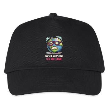 réchauffe la terre vers le bas Retournons-le - Casquette de baseball Enfant - noir - Devant