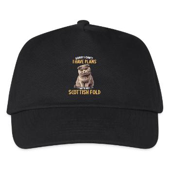 Scottish Fold Kitten Scottish Fold Cat - Kids’ Baseball Cap - black - Front