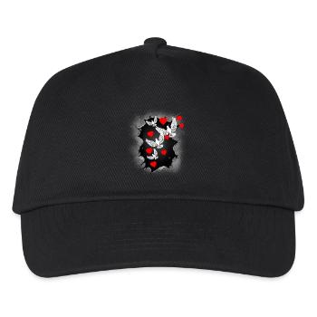 dove of peace peace heart world peace peace - Kids’ Baseball Cap - black - Front