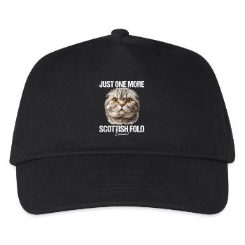 Scottish Fold Kitten Scottish Fold Cat - Kids’ Baseball Cap - black - Front