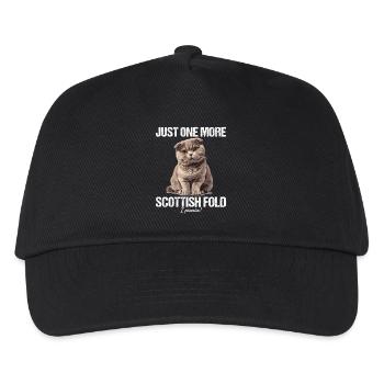 Scottish Fold Kitten Scottish Fold Cat - Kids’ Baseball Cap - black - Front