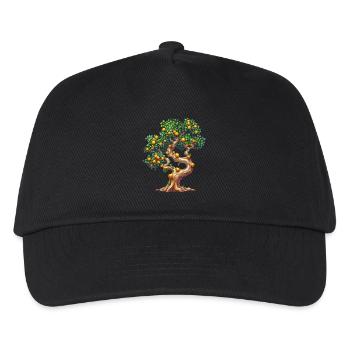 Orange Tree with Ripe Fruits Motif - Kids’ Baseball Cap - black - Front