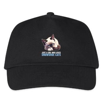 Chaton raquette Chat raquette - Casquette de baseball Enfant - noir - Devant