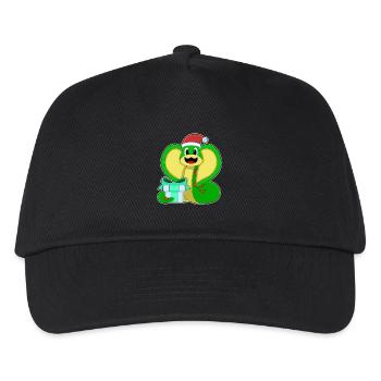 Schlange Weihnachten Paket - Kinder Basecap - Schwarz - Vorne