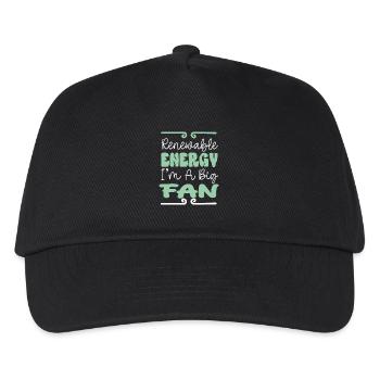 Renewable energy, electricity, wind energy, climate change - Kids’ Baseball Cap - black - Front