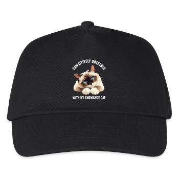 Chaton raquette Chat raquette - Casquette de baseball Enfant - noir - Devant