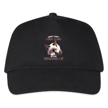 Chaton raquette Chat raquette - Casquette de baseball Enfant - noir - Devant