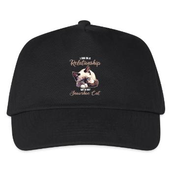 Chaton raquette Chat raquette - Casquette de baseball Enfant - noir - Devant