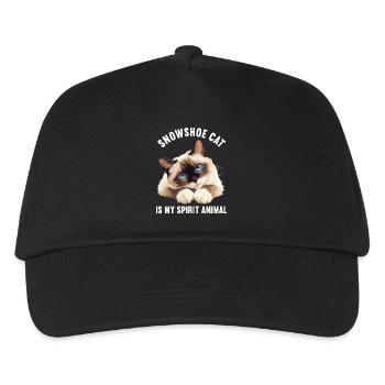 Chaton raquette Chat raquette - Casquette de baseball Enfant - noir - Devant