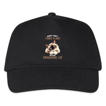 Chaton raquette Chat raquette - Casquette de baseball Enfant - noir - Devant