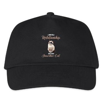 Chaton raquette Chat raquette - Casquette de baseball Enfant - noir - Devant