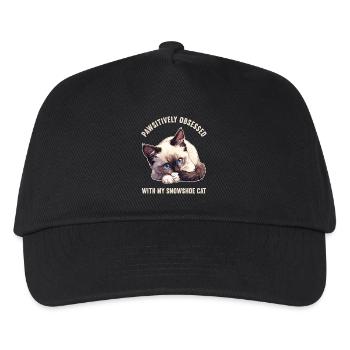 Chaton raquette Chat raquette - Casquette de baseball Enfant - noir - Devant