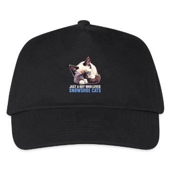 Chaton raquette Chat raquette - Casquette de baseball Enfant - noir - Devant
