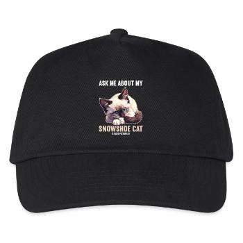 Chaton raquette Chat raquette - Casquette de baseball Enfant - noir - Devant