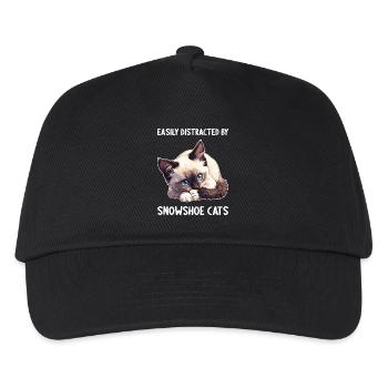 Chaton raquette Chat raquette - Casquette de baseball Enfant - noir - Devant