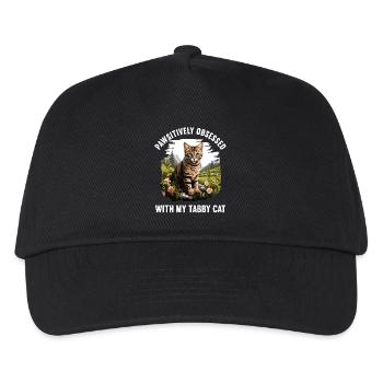 Tabby Kitten Tabby Cat - Kids’ Baseball Cap - black - Front