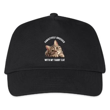 Tabby Kitten Tabby Cat - Kids’ Baseball Cap - black - Front