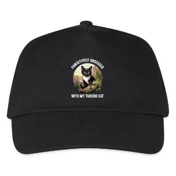 Tuxedo Chaton Tuxedo Cat - Casquette de baseball Enfant - noir - Devant