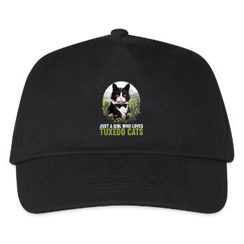 Tuxedo Chaton Tuxedo Cat - Casquette de baseball Enfant - noir - Devant