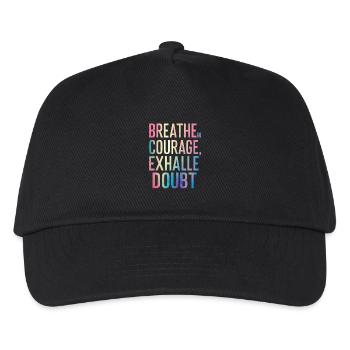 Respirez le courage du doute - Casquette de baseball Enfant - noir - Devant