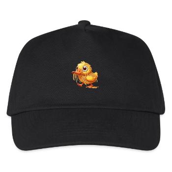 Tollpatschige Ente Süß mit Spaghetti - Kinder Basecap - Schwarz - Vorne