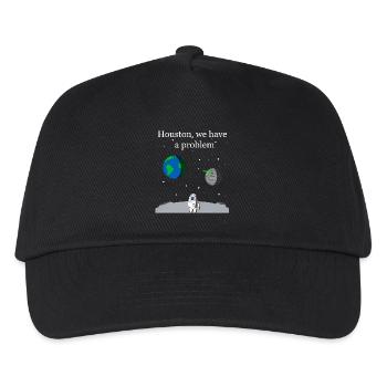 Houston We Have a Problem - Kinder Basecap - Schwarz - Vorne