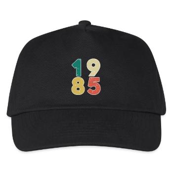 1985 - Year 1985 - Year 1985 - Kids’ Baseball Cap - black - Front