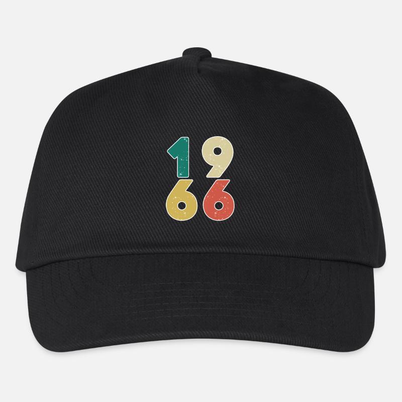 1966 - Jahrgang 1966 - Baujahr 1966 - Kinder Basecap - Schwarz