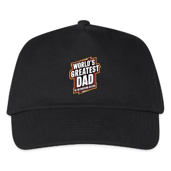 Le meilleur papa du monde - Aucune instruction nécessaire - Casquette de baseball Enfant - noir - Devant