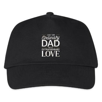 Gewöhnlicher Papa Außergewöhnliche Liebe - Kinder Basecap - Schwarz - Vorne