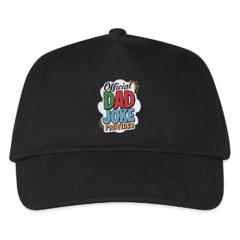Offizieller Dad Joke Provider - Kinder Basecap - Schwarz - Vorne