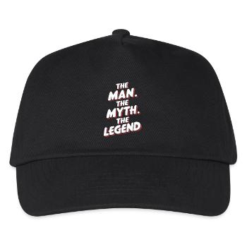 Der Mann, Der Mythos, Die Legende - Kinder Basecap - Schwarz - Vorne