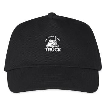Je suis un simple camionneur - Casquette de baseball Enfant - noir - Devant