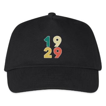 1929 - Year 1929 - Year 1929 - Kids’ Baseball Cap - black - Front