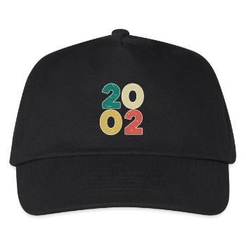 2002 - Année 2002 - Année de construction 2002 - Casquette de baseball Enfant - noir - Devant