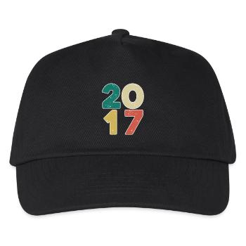2017 - Year 2017 - Year 2017 - Kids’ Baseball Cap - black - Front