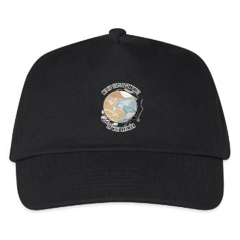 Mit Flip Flops & Sonnenschein die Welt erkunden - Kinder Basecap - Schwarz - Vorne
