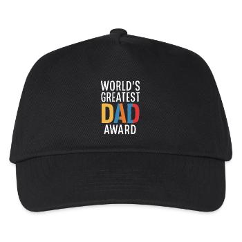 World's Greatest Dad Award - Kinder Basecap - Schwarz - Vorne