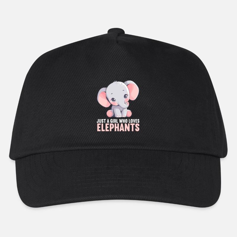 Éléphant Éléphant - Casquette de baseball Enfant - noir