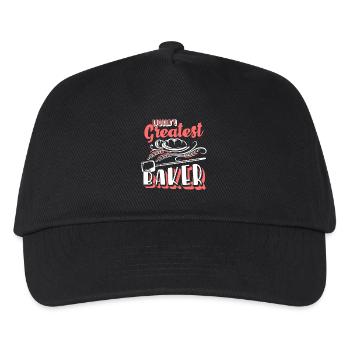 Baker World's Greatest Baker - Kids’ Baseball Cap - black - Front