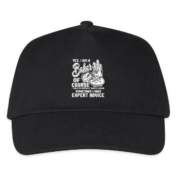 Baker Yes I Am A Baker - Kids’ Baseball Cap - black - Front