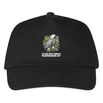 African grey parrots - Kids’ Baseball Cap - black - Front