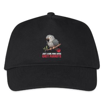 Perroquets gris d’Afrique - Casquette de baseball Enfant - noir - Devant