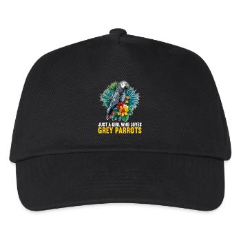 African grey parrots - Kids’ Baseball Cap - black - Front