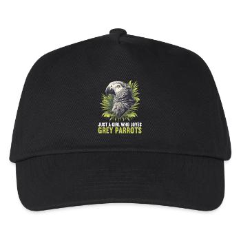 African grey parrots - Kids’ Baseball Cap - black - Front
