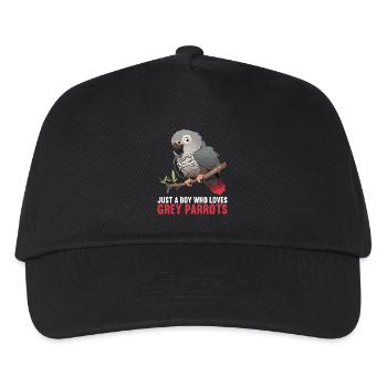 Perroquets gris d’Afrique - Casquette de baseball Enfant - noir - Devant