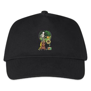 Hippie Pferd Umwelt Naturschutz Klima Erde Natur - Kinder Basecap - Schwarz - Vorne