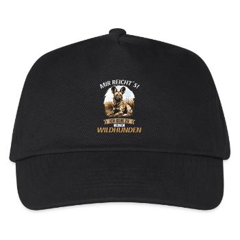 Chiens sauvages Chien sauvage - Casquette de baseball Enfant - noir - Devant