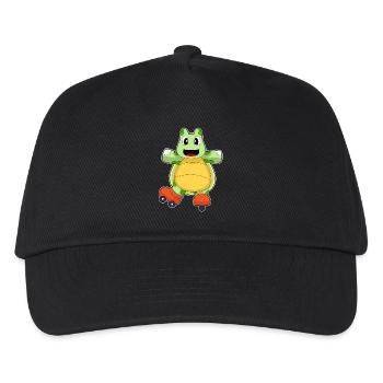 Turtle Inline skating Inline skates - Kids’ Baseball Cap - black - Front